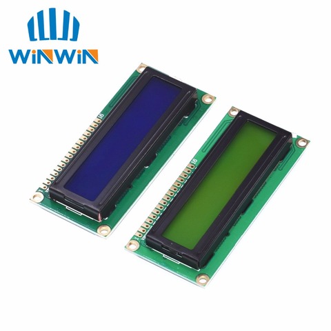 1pcs/lot 1602 16x2 Character LCD Display Module HD44780 Controller  Blue/Green screen blacklight LCD1602 LCD monitor 1602 5V ► Photo 1/4