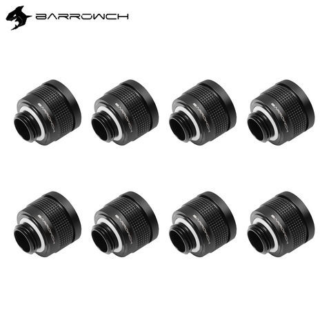 Barrowch 8pcs Wolverine series 14/16MM super anti-off hard tube fitting Water Cooling Connector Fitting G1/4 Thread PETG Acrylic ► Photo 1/6
