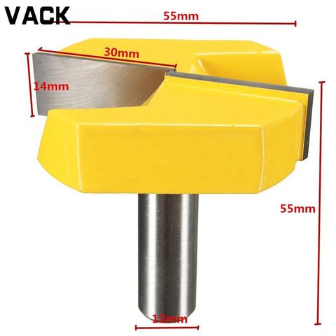 VACK 1pcs 12mm Shank Bottom Cleaning Router Bit Straight Bit Wood Clean carbide Milling Cutters for Wood Woodworking Bits ► Photo 1/6