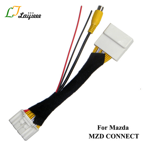 28Pin Connection Cable For Mazda 2 3 6 CX-5 Demio Axela Roadster MX-5 Miata For Fiat 124 Spider Reversing Camera To OEM Monitor ► Photo 1/3