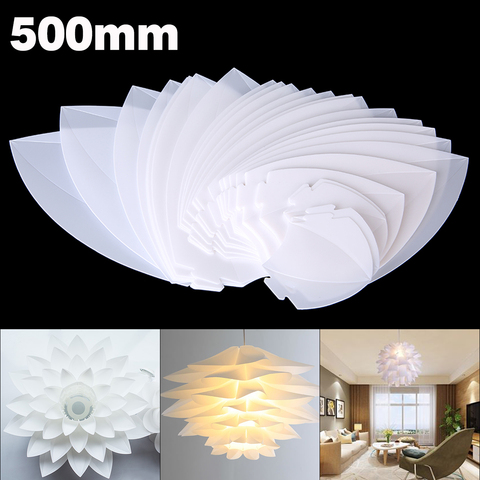 50cm DIY Lotus Pendant Lampshade E27 Chandelier Light Cafe Bar Ceiling Room Decoration LED Hanging Lamp ► Photo 1/5