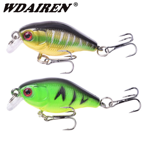 1Pcs Minnow Fishing Lure 45mm 4.3g Crankbait Topwater Artificial Hard Bait Wobblers Bass carp lures Fishing Accessories tackle ► Photo 1/6