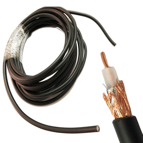 RG58 50-3 RF coaxial cable RG-58 RG58 cable Wires 50ohm  5m  10m 20m 30m 50m ► Photo 1/2