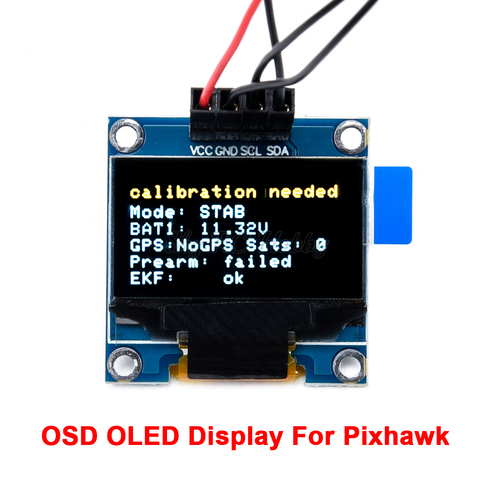 Pixhawk OSD OLED Display for Pixhawk 2.4.8 PIX PX4 Flight Control Flight Display Flight status Connected to I2C Interface ► Photo 1/6