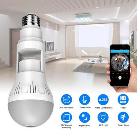 360° Panoramic Bulb Wifi Camera E27 Light Bulb HD 1080P Security IP Camera Fisheye Surveillance CCTV Security V380 APP ► Photo 1/1