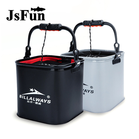 EVA Portable Folding Bucket Fishing Bucket with Anti-lose Rope Outdoor Fishing Tackle Camping Hiking Water Fishing Bags FO381 ► Photo 1/6