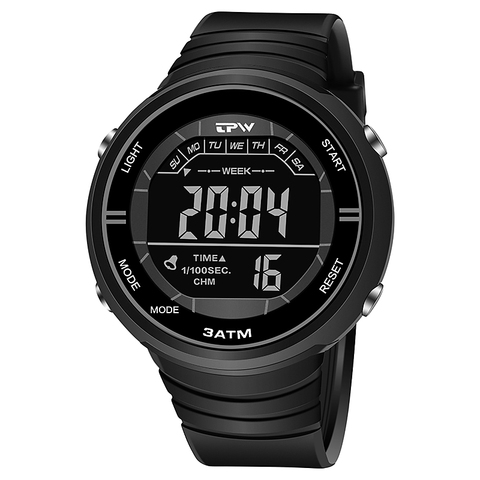 Shock Resistant Watches Outdoor Sport  3ATM Waterproof Alarm Clock Canlender Black Light Tough Structure ► Photo 1/6