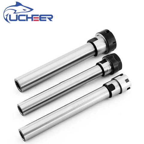 UCHEER 1pc Extension Lathe Rod Collet Chuck Holder Straight Shank Metal CNC Milling Cutter Tools Holder ER11/16/20A/M OVL100/150 ► Photo 1/6