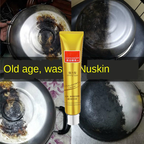 Rust remover metal polishing stainless steel cleaning paste household pot bottom black dirt saving copper paste polishing paste ► Photo 1/5