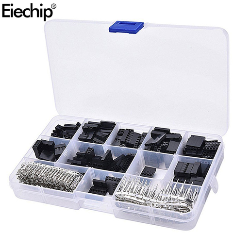 620pcs Dupont Connector 2.54mm, Dupont Cable Jumper Wire Pin Header Housing Kit, Male Crimp Pins+Female Pin Terminal Connector ► Photo 1/4