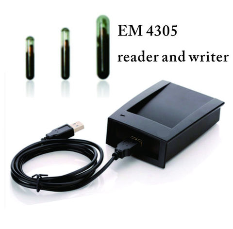 RFID EM4305 reader and writer 125-134.2KHZ ISO 11784/85 card reader, animal chip write code machine provide SDK ► Photo 1/5