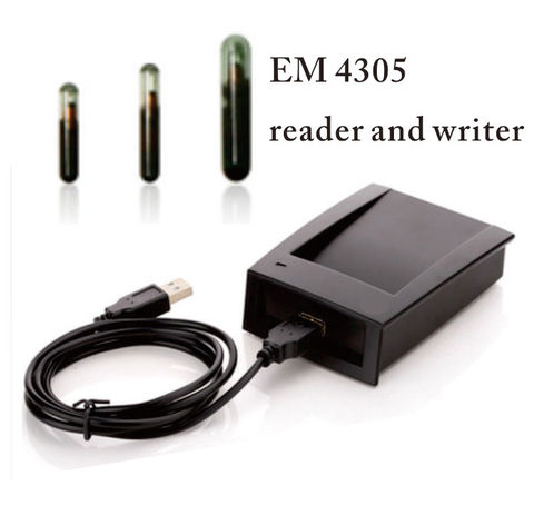 RFID EM4305 reader and writer 125-134.2KHZ ISO 11784/85 card reader, animal chip write code machine provide SDK ► Photo 1/5