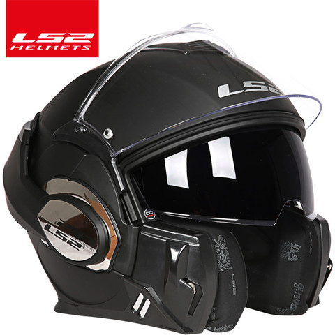 Original LS2 FF399 flip up motorcycle helmet dual visor authentic LS2 Valiant full face helmets moto capacete cascos ► Photo 1/2