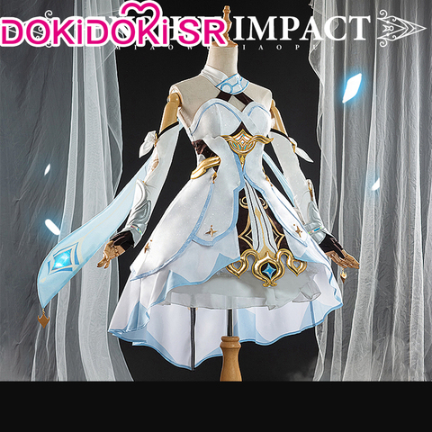 PRE-SALE DokiDoki-SR Game Genshin Impact  Cosplay Halloween Cosplay Genshin Impact Traveler Lumine ► Photo 1/4