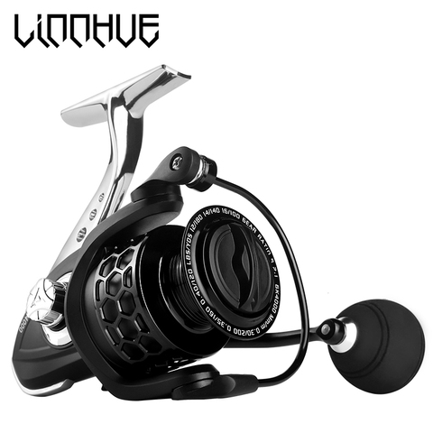 LINNHUE New Fishing Reel 1000-7000 Metal Spool Body Rocker 8KG Max Drag Spinning Reel Saltwater Fishing Accessories High Quality ► Photo 1/6