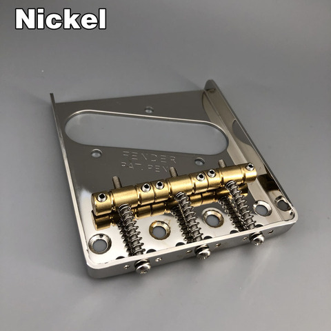 Nickel Vintage Guitar Bridge For TELE Guitar Brass Saddle ► Photo 1/4