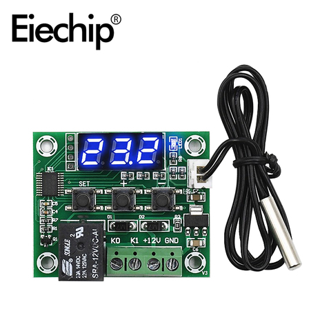 W1209 thermostat LED Digital DC temperature control switch,thermometer with Waterproof probe 12V for arduino DIY electronic ► Photo 1/4