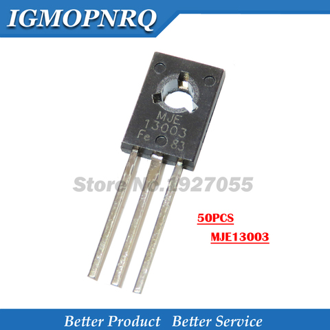 50PCS  MJE13003 TO126 E13003-2 E13003 TO-126 Transistor 13003 New Original ► Photo 1/1