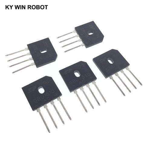 5PCS 15A 1000V DIP-4 diode bridge rectifier GBU1510 ► Photo 1/6