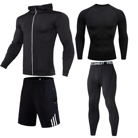 winter Top quality new thermal underwear men sets compression    Sports suit sweat quick drying thermo underwear men clothing ► Photo 1/6