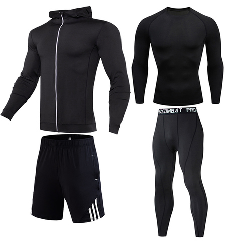 Thermo Mens Compression Sport Suit Quick Drying Thermal Underwear