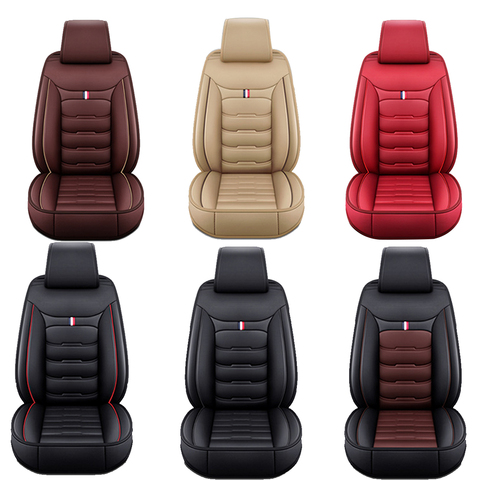 Universal Car Seat Cover PU Leather Automobile Seat Covers Car Seat Cover Vehicle Seat Protector Car Styling Interior Accessorie ► Photo 1/6