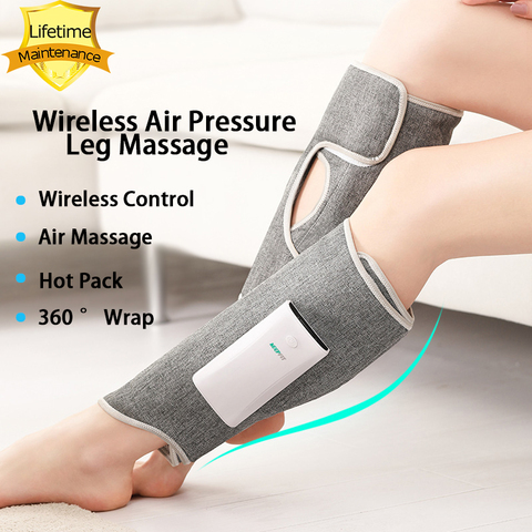 Wireless Leg Massager Air Compression Leg Massage Full Wrap Varicose Veins Physiotherapy ► Photo 1/5