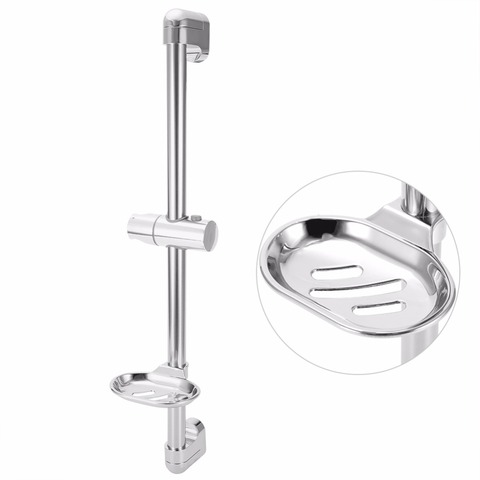 Stainless Steel Lifting Handhold Shower Head Holder Bracket With Soap Box G1/2 Extension Shower Sliding Rail Slide Sprayer Set ► Photo 1/6