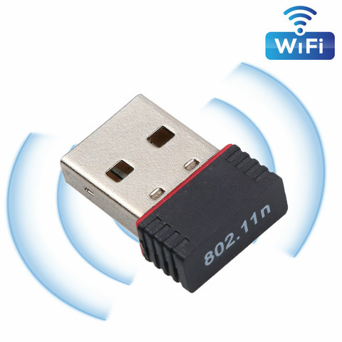 Portable Mini Network Card USB 2.0 WiFi Wireless Adapter Network LAN Card 150Mbps 802.11 Ngb RTL8188EU Adaptor For PC Desktop ► Photo 1/6