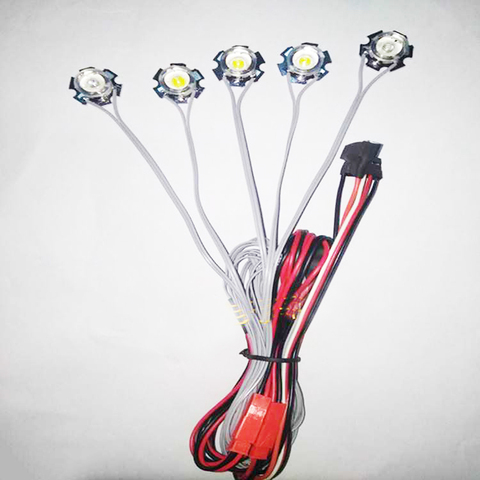 1Set RC Aircraft 5W Flashing Bright Light Navigation LED Lamps Explosion-flashing 2s 3s 4s 5s 6s Controller Parts for FPV ► Photo 1/6