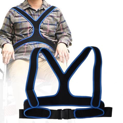 Wheelchair Belt Anti-Slip Elastic Breathable Wheelchair Fixing Belt Harness Strap Y-shaped shoulder Safety Band Braces Support ► Photo 1/6