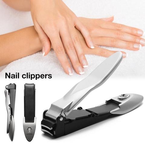 Nail Clippers Fingernail and Toenail Clipper Stainless Steel Cutter Tools No Splash for Women Men ► Photo 1/6
