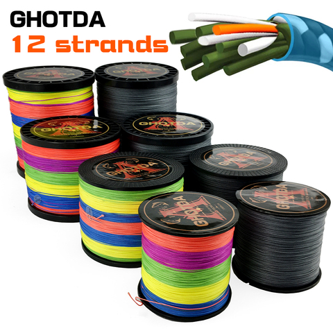 300M 500M Brand Line GHOTDA Japan Multifilament 100% PE Braided