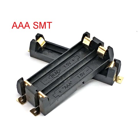 High Quality 1/2 Slot AAA Battery Holder SMD SMT Battery Box with Bronze Pins DIY Lithium Battery Spring Box ► Photo 1/4