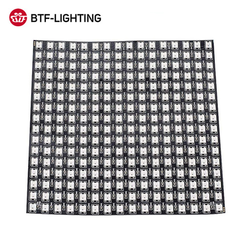 WS2812B RGB Flexible 16x16 Pixel Panel Matrix Screen WS2812B ECO Led Module WS2812 IC Individually Addressable DC5V ► Photo 1/4