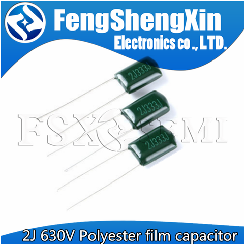 50pcs Polyester film capacitor 630V 1nF 1.5nF 10nF 22nF 33nF 47nF 2J102J 2J152J 2J222J 2J472J 2J682J 2J103J 2J223J 2J333J 2J473J ► Photo 1/3