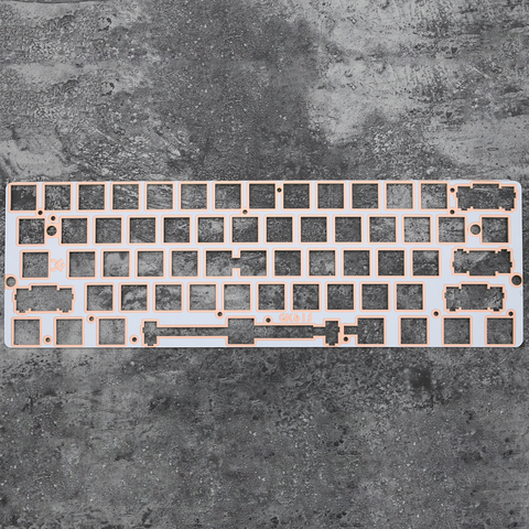 60% Aluminum Mechanical Keyboard glass fiber Plate support  gk61 gk61s gh60 only support plate mounted stabilizer ► Photo 1/5