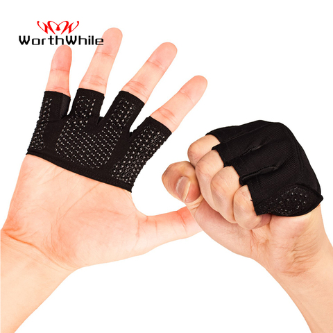 WorthWhile Gym Fitness Half Finger Gloves Men Women for Crossfit Workout Glove Power Weight Lifting Bodybuilding Hand Protector ► Photo 1/6
