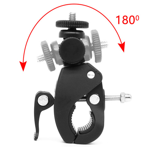 High Quality 1/4 Camera DV DSLR Bike Bicycle Handlebar Clamp Bracket Tripod Mount Screw Clip Tripods for Gopro Hero5/4/3+/3/2/1 ► Photo 1/6