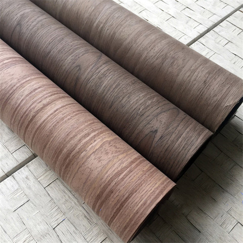 Technical Black Walnut Wood Veneer Engineering Veneer E.V. 62cm x 2.5m C/C ► Photo 1/6