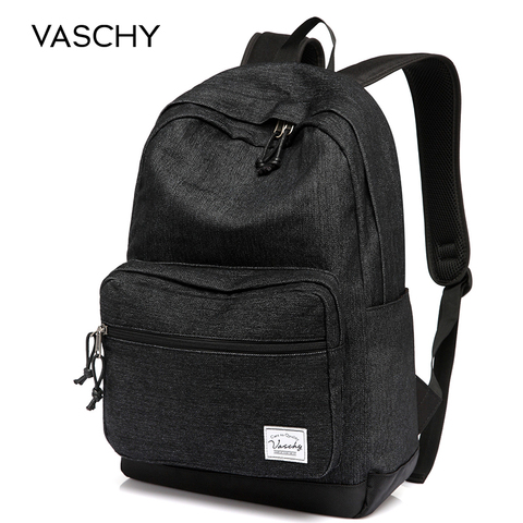 VASCHY Lightweight Denim 15 Inch Laptop Notebook Backpacks Women Travel School Rucksack Mochila bookbag for man ► Photo 1/1