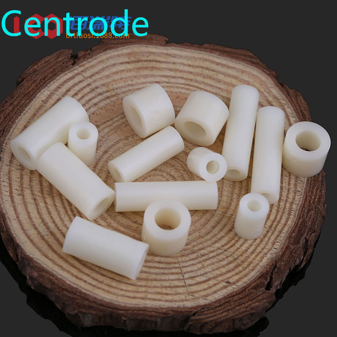 Insulation column plastic cushion column straight through column nylon sleeve ABS gasket round hole pillar spacer M3M4 100PCS ► Photo 1/5