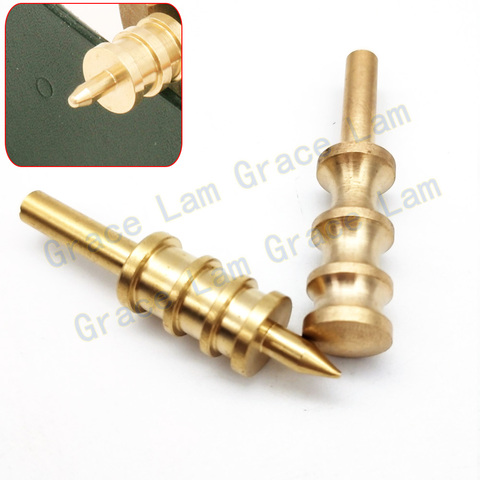 Leather Craft Tool Burnisher Slicker Brass  Burnishing Head DIY Edge Sealing Hot Process Polishing Tips for Soldering Iron ► Photo 1/6