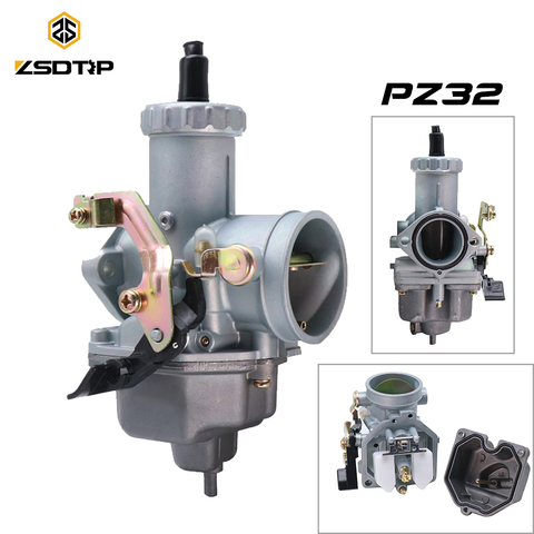 ZSDTRP 32mm Carburetor PZ32 Carb For Keihin PZ Carburetor For ATV QUAD Dirt Bike Scooter PZ32 Carburetor For CG 250-350CC AUTO ► Photo 1/6