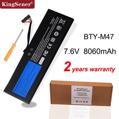 KingSener BTY-M47 Laptop Battery for MSI GS40 GS43 GS43VR 6RE GS40 6QE 2ICP5/73/95-2 MS-14A3 MS-14A1 7.6V 8060mAh/61.25WH ► Photo 1/6