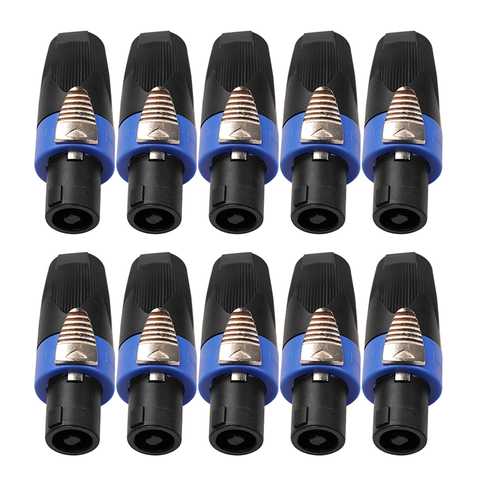 4 Pole Connector Plug Speaker Audio Cable Plug Adapter Female Jack Accessories for Neutrik NL4FC NL4FX NLT4X NL2FC ► Photo 1/6