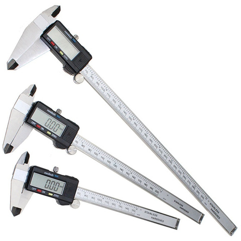 Electronic Digital Vernier Calipers 0-150mm/200mm/300mm 0.01mm Stainless Steel LCD Ruler Measuring Gauging Tools ► Photo 1/6