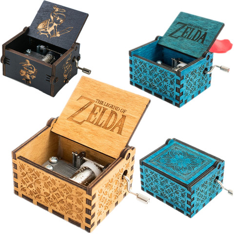 Game The Legend of Zelda Theme Handmade Engraved Wooden Music Box Crafts Cosplay ► Photo 1/6