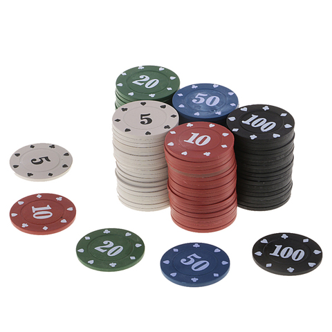 100Pcs Texas Poker Chip Counting Bingo Chips Sets Casino  Card Game Baccarat Counting Accessories ► Photo 1/6