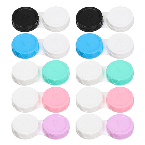 20 PCS Glasses Cosmetic Contact Lenses Box Contact Lens Case for Eyes travel Kit Holder Container Travel Accessaries Wholesale ► Photo 1/6